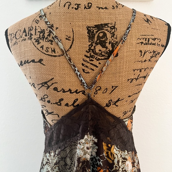 Free People Brown Floral Lace Slip Dress - Picture 7 of 12